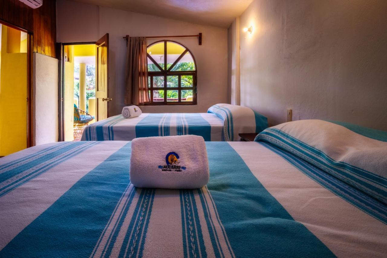 Hotel Bungalows Acuario Пуэрто-Эскондидо Экстерьер фото